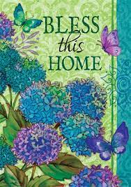 Get it to start with anley custom garden flags! Bless This Home Garden Flag