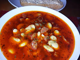 Gordon Ramsay S Chorizo And Butterbean Soup 225g Chorizo Skin Removed 3 Tbsp Olive Oil Plus Extra To Drizzle 2 Red Onions Stuffed Peppers Food Canned Butter