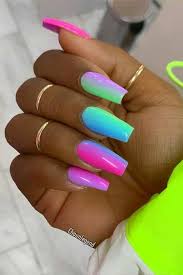 Ahead, we have 25 gorgeous short acrylic nail designs we can't get enough of. Bright Summer Nails