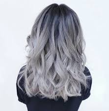 Black And Grey Ombre Hair Short Pin By Kymberlee Stark On Hair To Dye For Grey Ombre Hair Ombre Hair Silver Ombre Hair