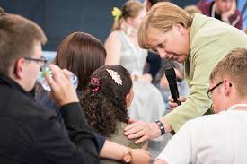 See vintage photos of a young angela merkel. Angela Merkel S Encounter With A Teary Young Refugee Draws Mixed Reactions The New York Times