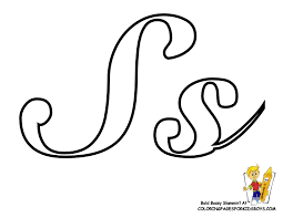 Adding letters to knitting is a great way to make a personal statement on a blanket, swea. Alphabet Printable Letter S At Yescoloring Cursive Letters Lettering Alphabet Cursive Letters Alphabet