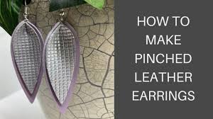 Faux leather earrings cricut design space instructions. How To Make Pinched Leather Earrings On A Cricut Diy Leather Earrings Cricut Maker Projects Youtube