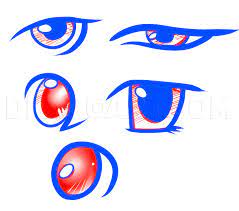 The second line is a thin solid white line. How To Draw Female Anime Eyes Step By Step Drawing Guide By Dawn Dragoart Com