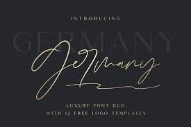 Font pairing is a classic problem in the design world. Germany Luxury Font Duo 209695 Script Font Bundles Luxury Font Script Fonts Fonts