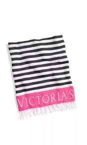 Black And White Striped Beach Towels Victoria S Secret Beach Blanket Limited Edition Large Striped Pink White Black Victoriassecret Striped Beach Blanket Victoria Secret Beach Blanket