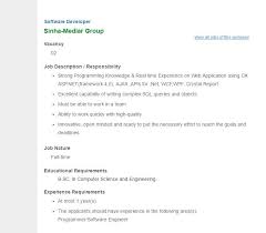 Sinha Medlar Group Position Software Developer Jobs Opportunity Vacancy Software Development Programing Knowledge Job Circular