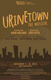 The musical is a satirical comedy musical from 2001, with music by mark hollmann, lyrics by hollmann and greg kotis, and book by kotis. Western Carolina University Urinetown The Musical To Be Presented By School Of Stage And Screen