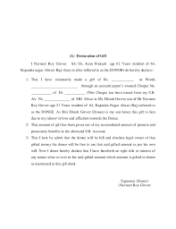 Donor uses the deed of gift to transfer the ownership into new owner. Property August 2017