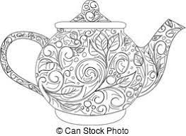 Black And White Teapot Clipart Teapot Clipart And Stock Illustrations 6 339 Teapot Vector Eps Illustrations And Drawings Available To Search From Th Black And White Owl Tea Pots Tea Jewelry