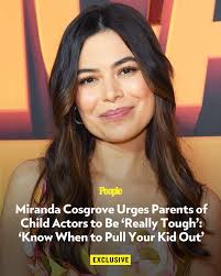 Miranda Cosgrove has plenty of expertise to share when it comes to child  actors and their parents. The actress speaks to PEOPLE exclusively in this  week's issue about her experience as a