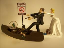 No Fishing Come Back Funny Wedding Cake Topper W Boat Bride Etsy Fishing Wedding Wedding Humor Funny Wedding Cake Toppers