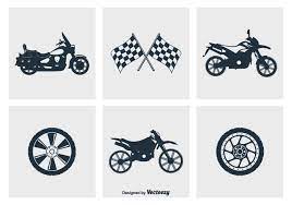 Motorcycle Silhouette Vector Icons Silhouette Vector Vector Icons Bike Drawing
