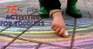 Outdoor play gets kids moving and exploring! 75 Tv Free Activities For Toddlers
