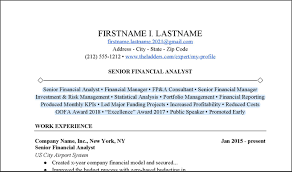 They are presented as is and updated regularly. Senior Financial Analyst Resume Example Free Download