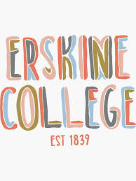 Erskine College Est 1839 Sticker By Lizziemedved Redbubble Erskine Stickers Glossier Stickers