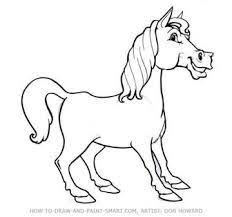 How To Draw A Cartoon Horse