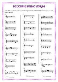 Note Name Worksheets Music Worksheets Elementary Music Worksheets