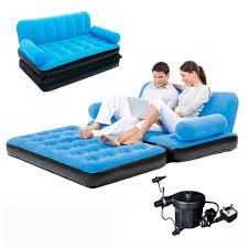 Inflatable Sofa Bed Double Airbed Couch Blow Up Lounger Air Mattress With Pump 702895064630 Ebay Inflatable Sofa Inflatable Couch Inflatable Sofa Bed