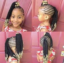 Braids are one of the best ways to style your hair whether you're hoping to wear them for the first time or are a plaited veteran. 100 Back To School Braided Hairstyles For Little Girls Kids Hairstyles African Hairstyles For Kids Braids For Kids