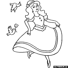 Here is the coloring page of our favorite princess barbie! Prince And Princess Online Coloring Pages