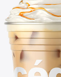 Download Iced Coffee Cup With Topping Mockup In Cup Bowl Mockups On Yellow Images Object Mockups
