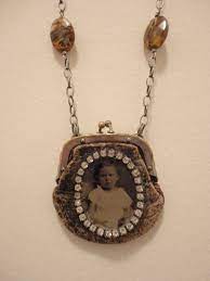 Antique Tiny Treasure Necklace By Bonnie Arkin Bonniearkin Gmail Com Purse Jewelry Assemblage Jewelry Recycled Jewelry