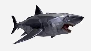 Shark Low Polygon Art Ocean Fish By Shuographics Polygon Art Polygon Low Poly Art