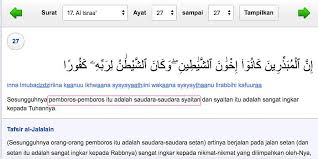 Isi kandungan surat al isra' ayat 26 27. Siapakah Yang Di Katakan Sebagai Saudara Setan Dalam Q S Al Isra Ayat 27 Brainly Co Id