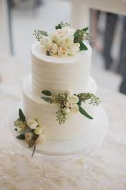 Elegant Greenery Wedding Cake Simple Wedding Cake Wedding Cakes Vintage Rustic Spring Wedding