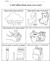 Color n' learn child safety coloring pages. Library Book Care Coloring Pages