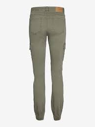 VMIVY Mid rise Cargo Trousers | Dark Green | Vero Moda®