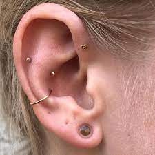 Yesterday I Added 8g Earlobe Piercings To This Already Gorgeous Set Up This Ear Features My Favorite Cool Ear Piercings Different Ear Piercings Ear Piercings