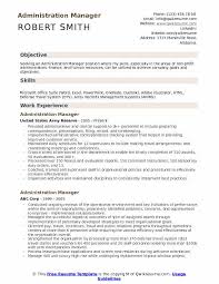 Administration Manager Resume Samples Qwikresume