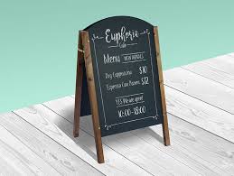 Free A Frame Chalkboard Restaurant Cafe Menu Mockup Psd In 2020 Chalkboard Restaurant Framed Chalkboard Menu Mockup