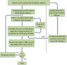 a flow chart depicting the recursive cluster elimination