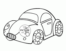 Funny Small Car Coloring Page For Toddlers Transportation Coloring Pages Printables Free Wuppsy Co Cars Coloring Pages Coloring Pages Tractor Coloring Pages