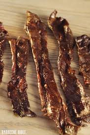 Usually, we just use grass fed beef though. Smoked Sriracha Beef Jerky Recipe Barbecuebible Com