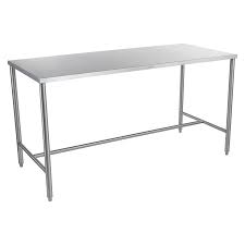 Stainless Steel Medical Work Table with Shelf or H-Brace (Standard & Custom  Sizes) — Blickman