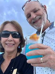 Waiting to disembark from the beautiful Vista. This Apr 8 eleven-day cruise  to the Caribbean was just wonderful. This ship is great, warm & welcoming  with a terrific crew. I always feel