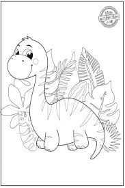Printable dinosaurs coloring page to print and color for free. Cute Dinosaur Coloring Pages Kids Activities Blog