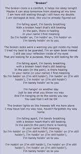 Broken Christian Lyrics Music Words Favorite Lyrics