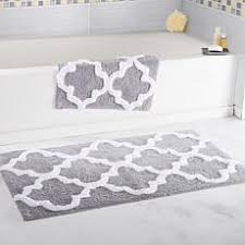 Rug is finished with bound edge on all sides. Metallic Bathroom Rugs Mats Hsn
