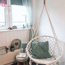 Indoor Hammock Chair For Bedroom Inside Nordic Style Round Hammock Outdoor Indoor Dormitory Bedroo Indoor Hammock Chair Hanging Swing Chair Hammock Swing Chair