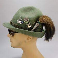 Vintage Wisko Oktoberfest Bavarian Wild Boar Brush Hunters Hat German Hat Pins German Hats Hunting Hat Hats