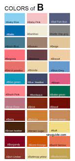 Maybe you would like to learn more about one of these? Color Names In Fashion Design An Easy Reference Guide For 100 Colours Sew Guide