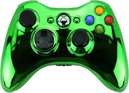 green chrome pro series xbox 360 controller xbox 360 controller custom controllers green chrome