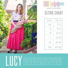 lucy size chart size charts in 2019 lucy skirt lularoe