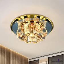 2020 popular 1 trends in lights & lighting, home improvement, automobiles & motorcycles, home & garden with fixtures ceiling for hallway and 1. Led Halo Ceiling Flush Mount Modernism Chrome Beveled K9 Crystal Flush Light Fixture Beautifulhalo Com