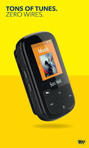 Sansa clip sport plus 16gb. Sandisk Clip Sport Plus 16gb Mp3 Player Black Sdmx28 016g A46k Best Buy Mp3 Players Buddy Workouts Mp3